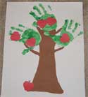 handprint apple tree