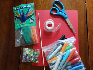 make believe mask craft materials