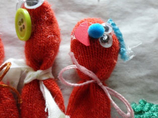 kids craft monster puppet
