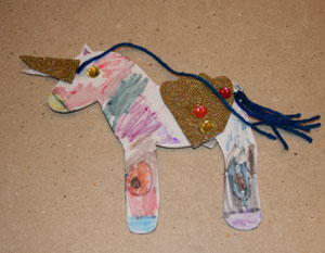 finished unicorn craft three