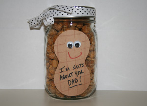 fathers day peanut jar craft