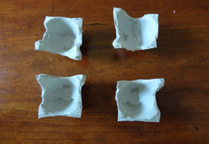 egg carton flowers craft step 1