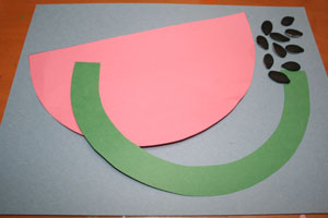 watermelon craft for kids