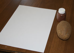 potato groundhog craft supplies
