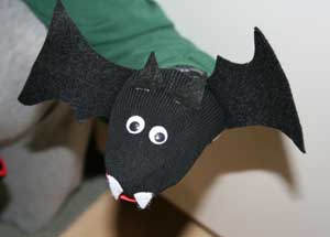 Craft Ideas Bats on How To Make Your Sock Puppet Bat Craft