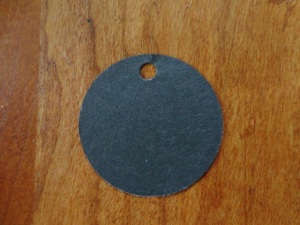 black cardstock craft