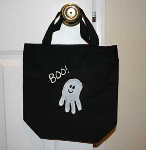 handprint ghost bag