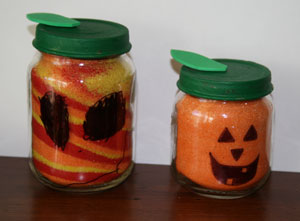 sand jack o lantern craft