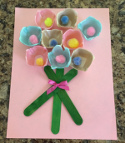 egg carton flower bougquet craft