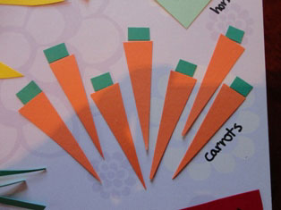 cardstock carrots
