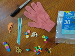counting glove craft materials