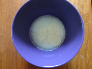 water and yeast