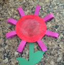 paper plate flower craft