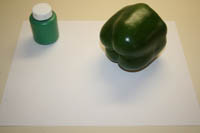 Bell Pepper Shamrock Craft