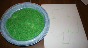 saint patricks day shamrock craft