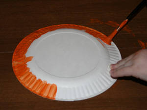 paper plate leprechaun craft