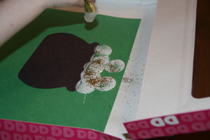 glitter pot of gold craft