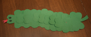 shamrock pom pom pin