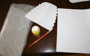 bubble wrap beehive craft materials