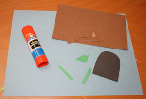sand paper castle craft materials