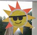 paper plate sun craft