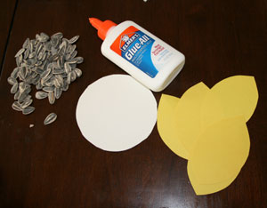 sunflower craft materials