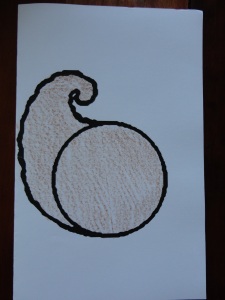 cornucopia greeting card