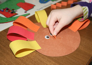 kids turkey craft