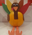 turkey thanksgiving centerpiece craft