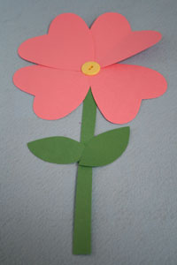 valentines day flower craft