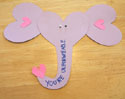 elephant valentine craft