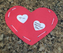 lacing valentine craft