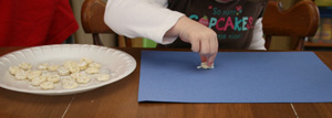 kids cereal snow