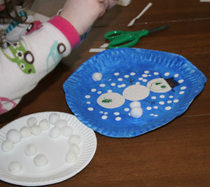 winter snow globe craft step 5