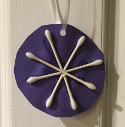 q tip snowflake craft