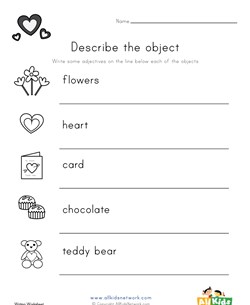 Winter Adjectives Worksheet