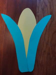 cardstock corn cob