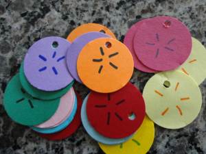 paper sand dollar craft