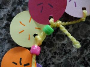 100th day necklace craft