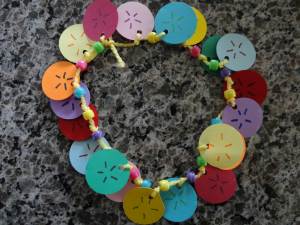 sand dollar hundreds necklace