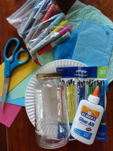 100 days memories jar craft materials