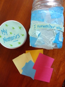 100 days of memories jar craft