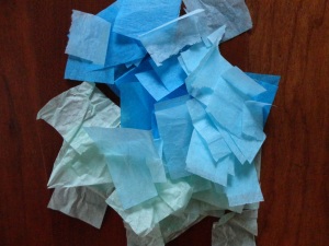 tissue paper squares