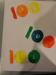 100 day potato prints
