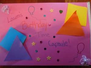 birthday party time capsule craft