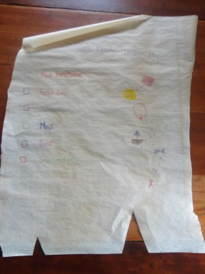 birthday party treasure map