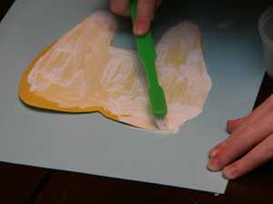 toothbrush painting craft