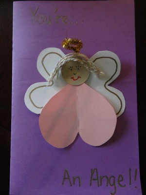 angel kindness card craft