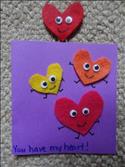 heart card and bookmark craft