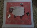 homemade sheep greeting card